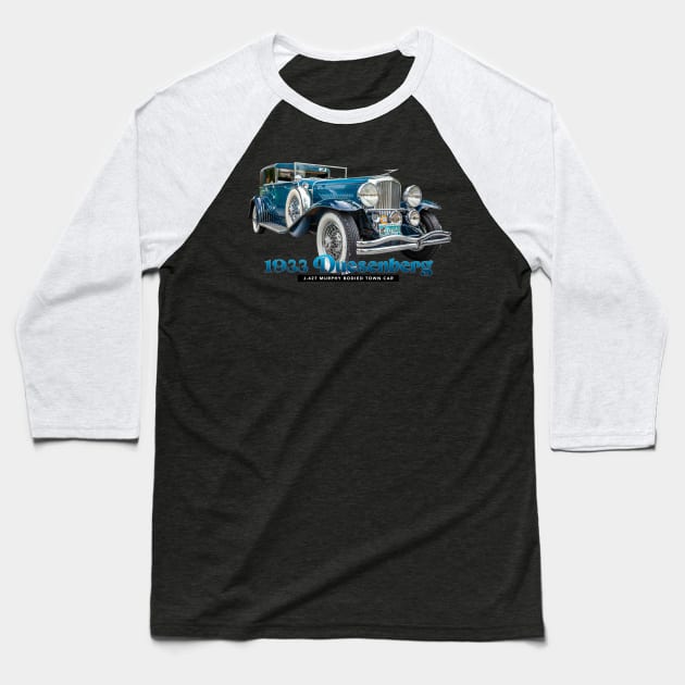 1933 Duesenberg J-427 Murphy Bodied Town Car Baseball T-Shirt by Gestalt Imagery